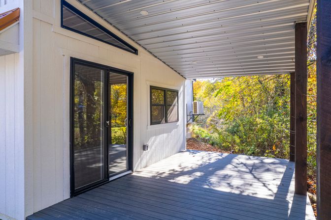 tiny home front porch